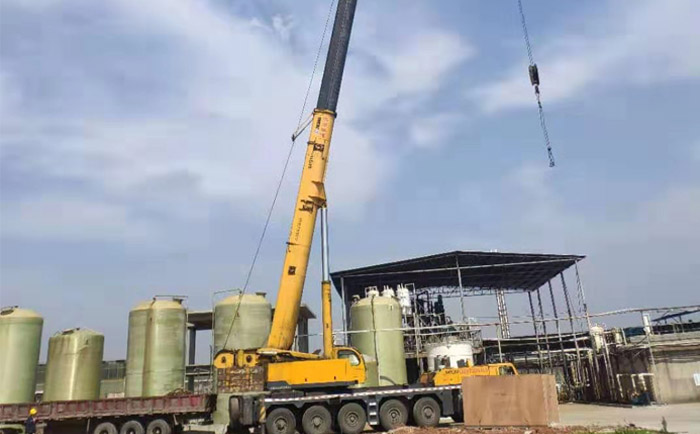 MVR蒸發(fā)結(jié)晶濃縮項目安裝現(xiàn)場 MVR蒸發(fā)結(jié)晶濃縮項目安裝現(xiàn)場