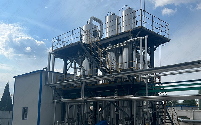 降膜蒸發(fā)結晶器的工藝流程